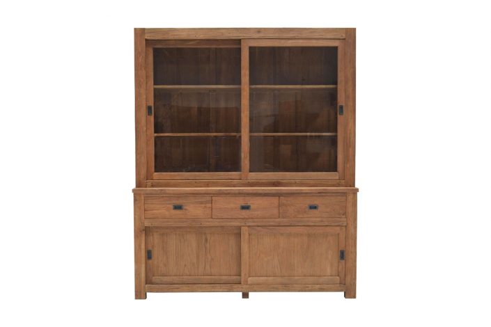 Teak Meubelen - Vitrinekast AT - Baan Wonen