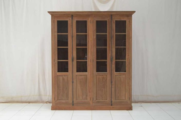 Anouk- Vitrinekast - Teak Meubelen - Baan Wonen