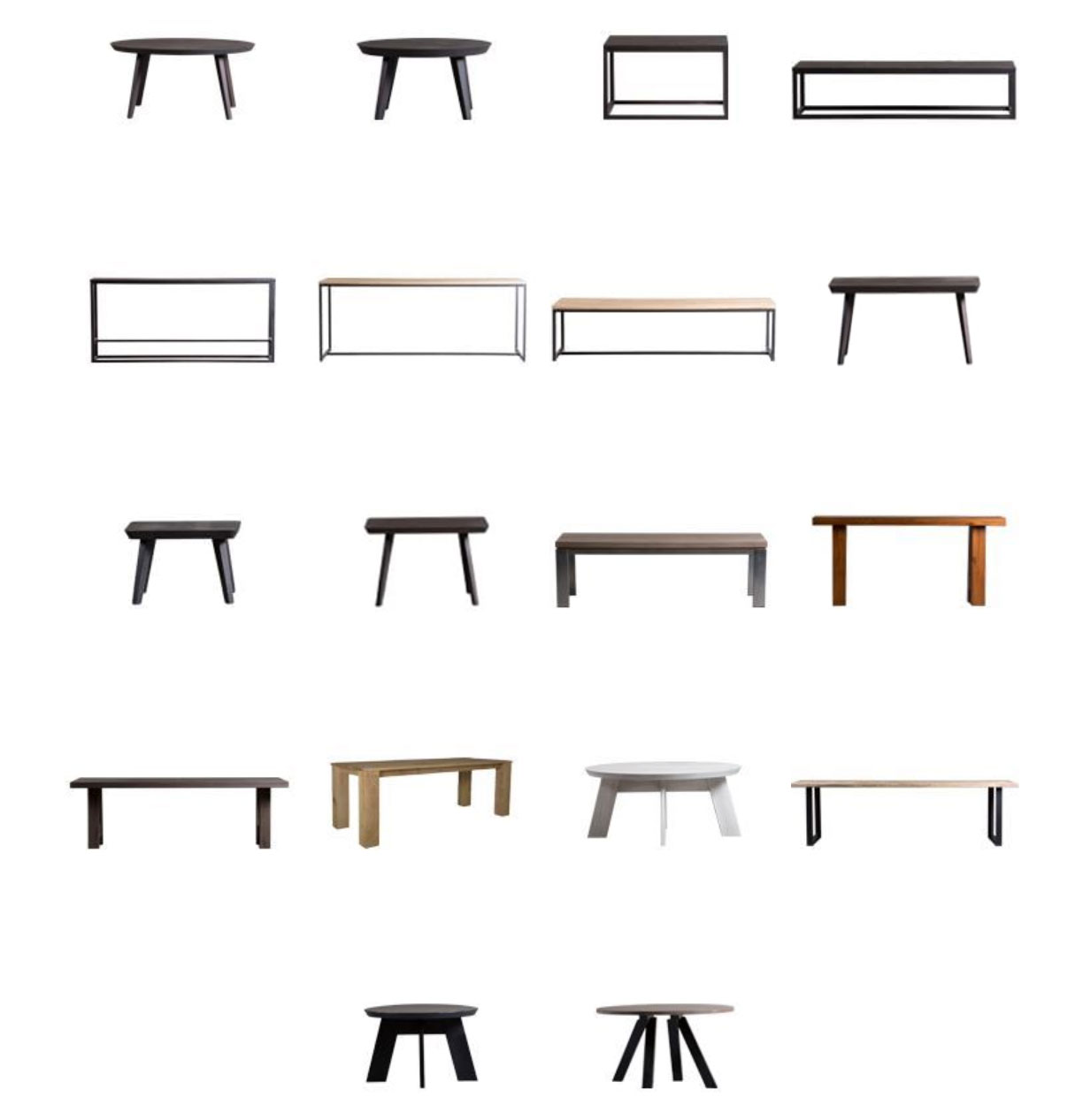 Meubitrend - Tafels - Totaaloverzicht - Baan Wonen